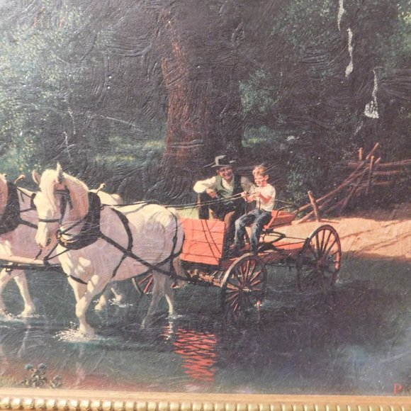 TURNER WALL ACCESSORY PAUL DETLEFSEN THE BIG MOMENT FRAMED PRINT VINTAGE - Picture 2 of 10